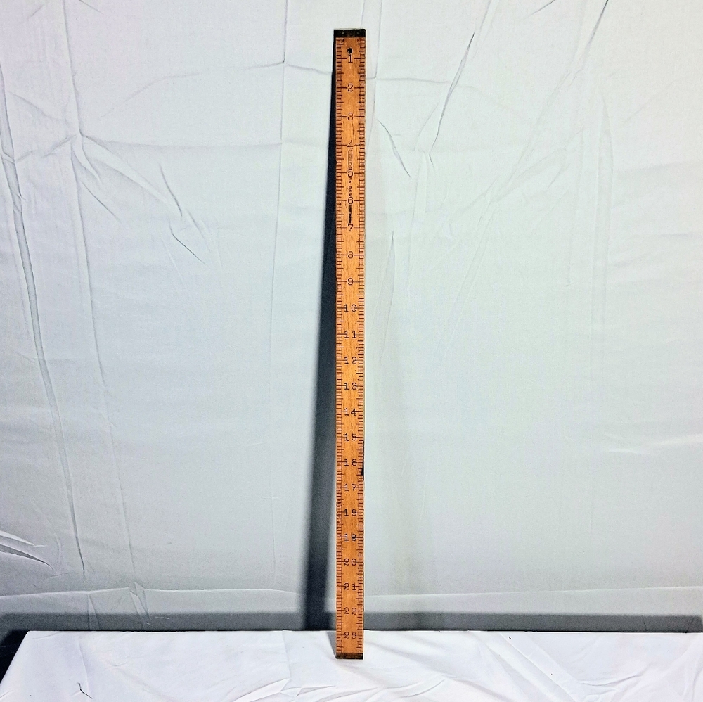 Stanley 34v 1940's Era Vintage Rare Collectible Maple 24" Vertical Ruler - Picture 4 of 12